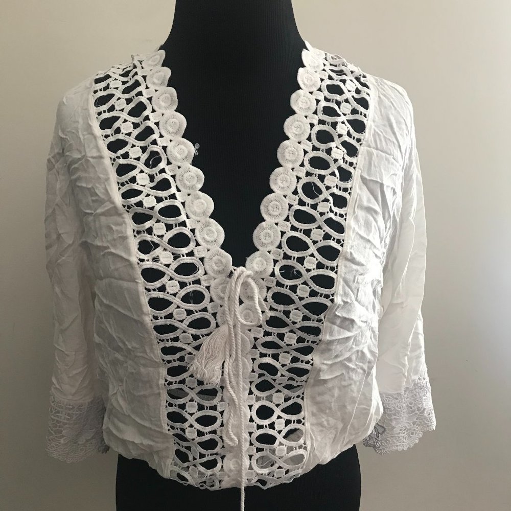 Crop top/ Beach by Exist/ Size XL/ White